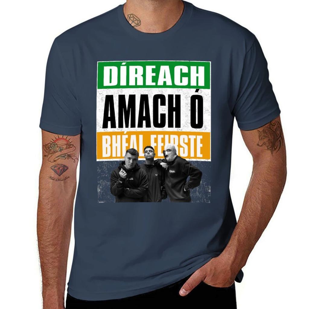 Kneecap Dreach Amach Bhal Feirste Tshirt Basic Regular Fit Casual Tshirt