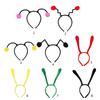 Cute Cartoon Bee Pompom Antenna Hair Hoop Woman Hot Girls Makeup Headband for Children Day Cosplay Hair Accessories