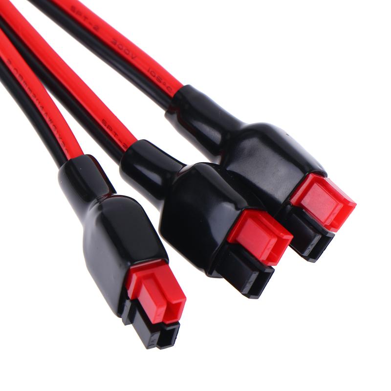 1 To 2 45A Solar Panel Connector 14AWG Weather Resistant Outdoor Power Battery Plug Cable for Backyard Power