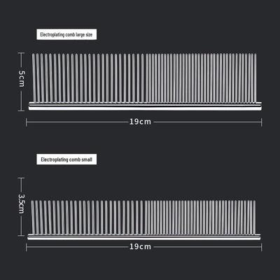 Steel Needle Straight Comb for Small & Medium Dogs - Ideal for Detangling Teddy & Bichon Coats