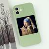 Famous Painting Cat Phone Case For iPhone 16 15 14 13 12 11 Pro Max Mini X XS SE 7 8 Plus 16E Shockproof Non-Slip Cover Fundas