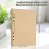 A5 Refill Paper, Unlined Blank Kraft Paper,100GSM Thick Refillable Paper 6 Hole Filler erts Loose Leaf Paper,for A5 6 Ring Binder,80 Sheets (160