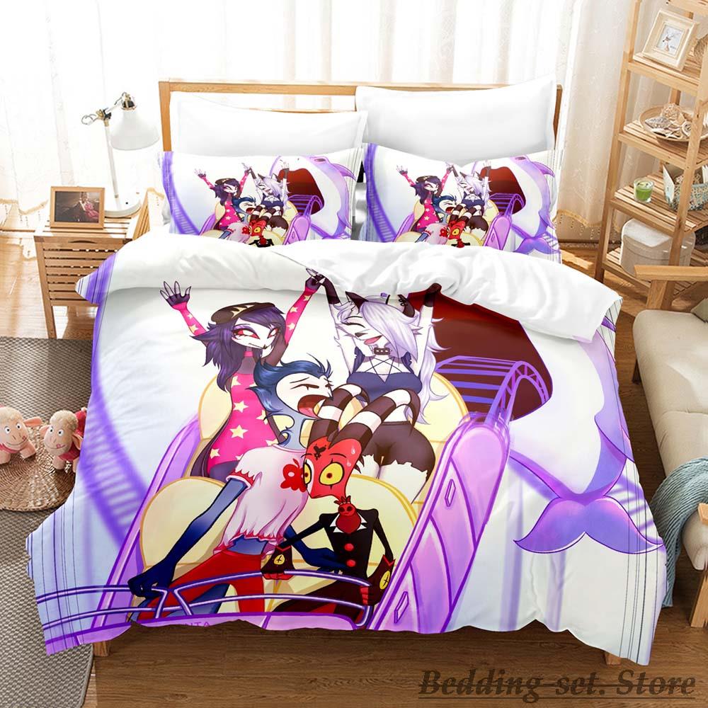 2023 Loona Boss Bedding Set Single Twin Full Queen King Size Bed Set Adult Kid Bedroom Duvetcover Sets Anime Parure De Lit Bed