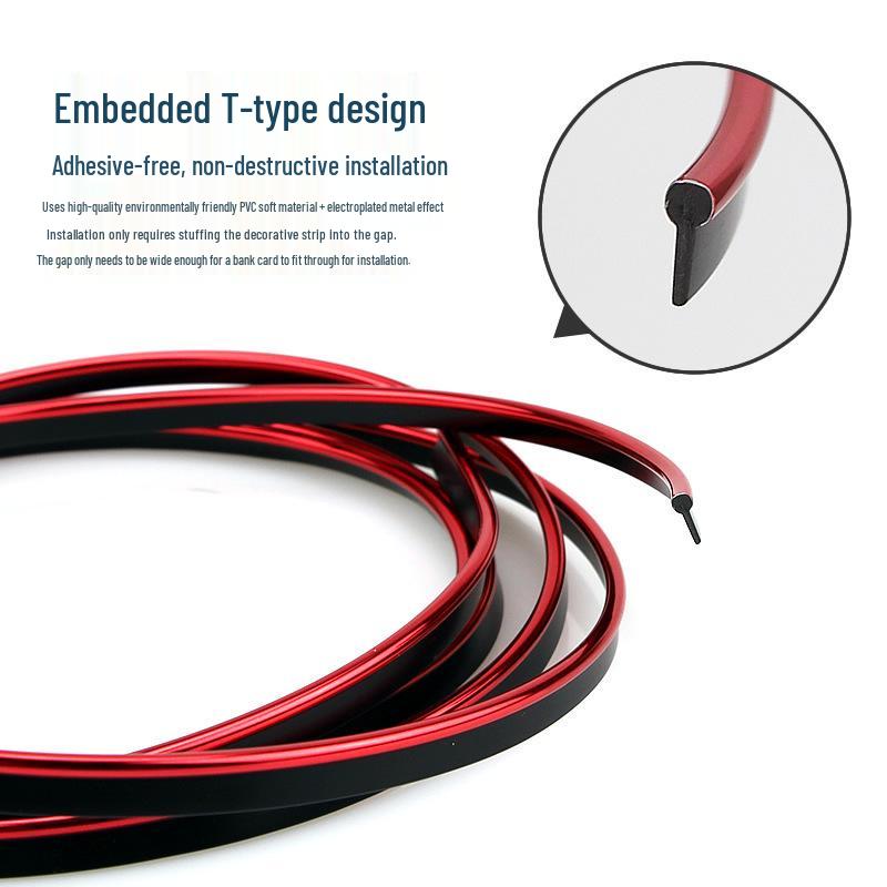 Car Interior Decorative Strips & Dashboard Liner: Suitable for Trimming, Modifications, Door Panel Gaps