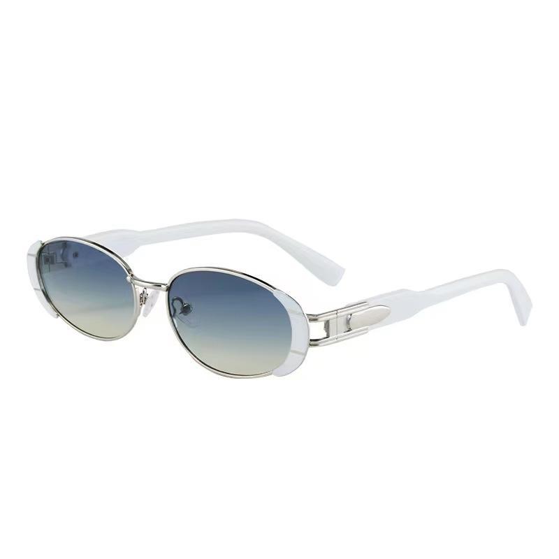 

European American Style Sun Glasses For Women Vintage Style Oval Shaped Shape Sun Glasses for For Women Driving Travelling Man Sunglass