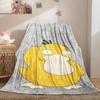 Snuggle Up with Pikachu & Pals,Pokémon Print Blanket Warm Comfortable Flannel Blanket Suitable for Bedrooms,Sofas, Beds,Chairs