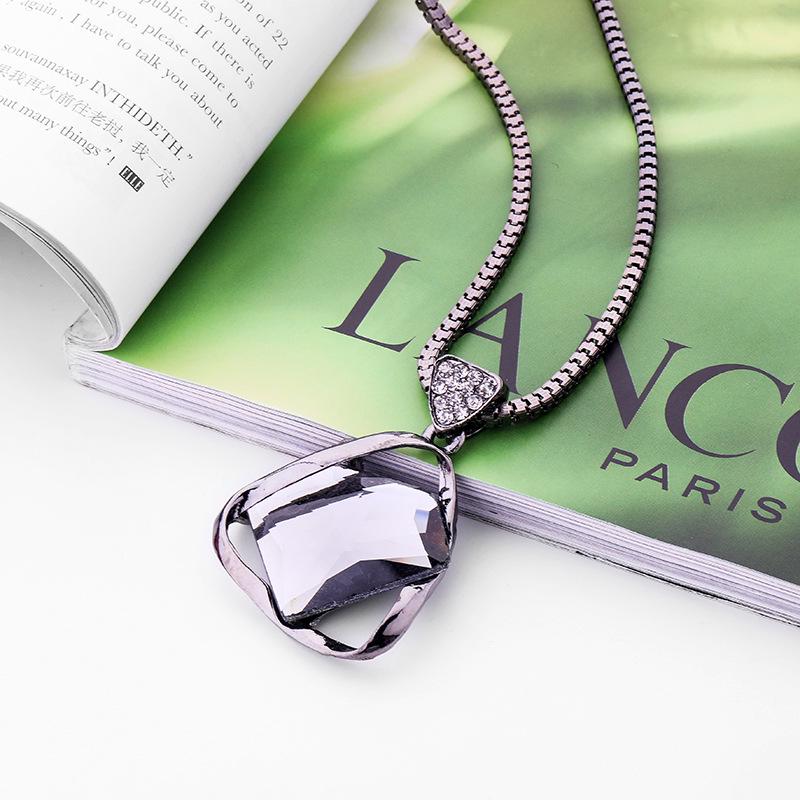 Осенне-зимнее модное ожерелье для женщин, универсальное длинное ожерелье, аксессуары для одежды