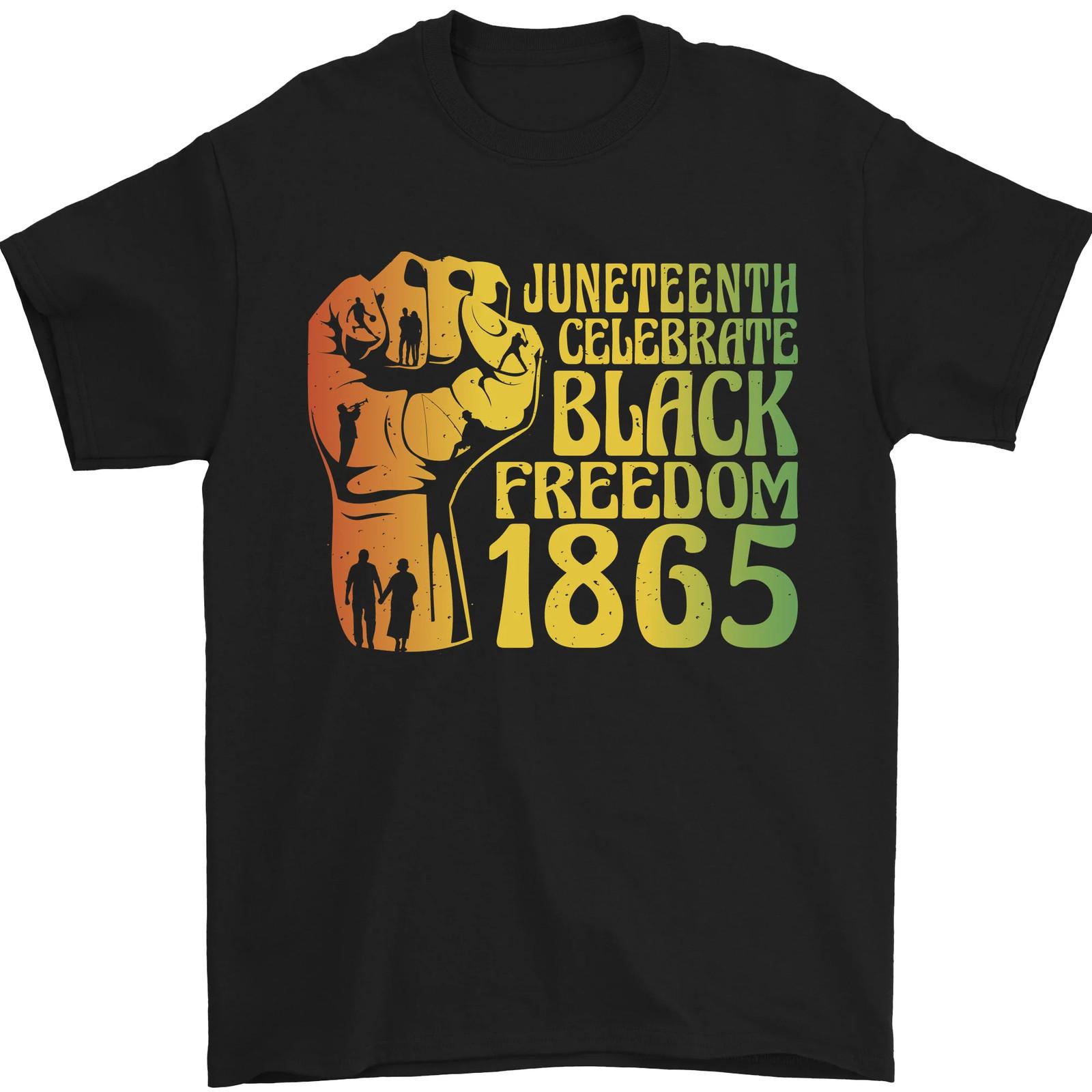 26 Juneteenth Black Lives Matter Freedom Mens T-Shirt 100% Cotton Unisex T-Shirt XXL