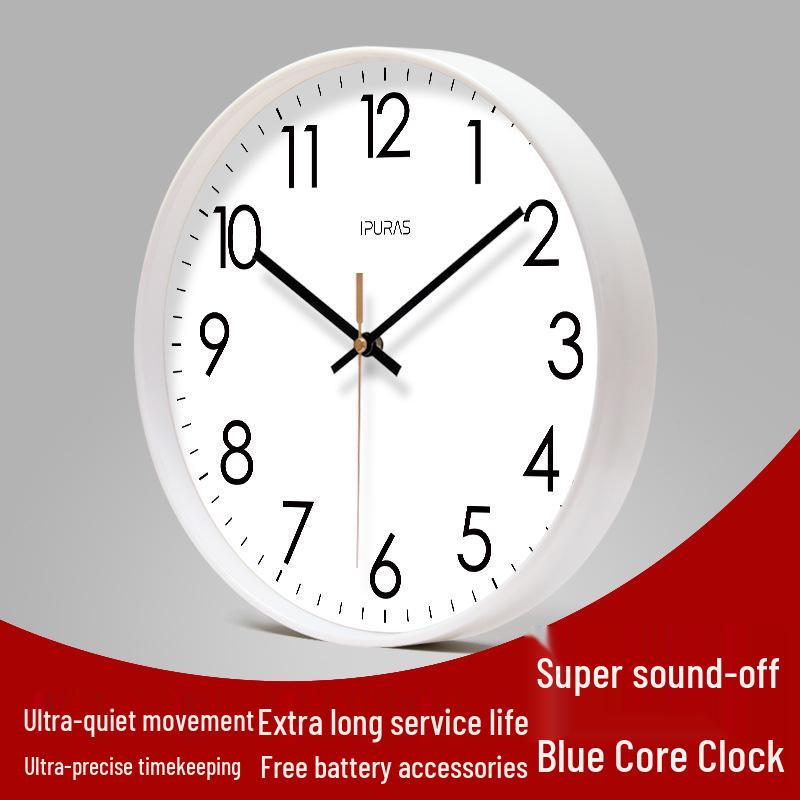 Yipula 6026 Perpetual LCD Wall Clock - Silent Dual Date Classic for Living Room