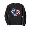 Marvel Falcon, Winter Soldier, Sam, Captain America PaintSwipe Sweatshirt