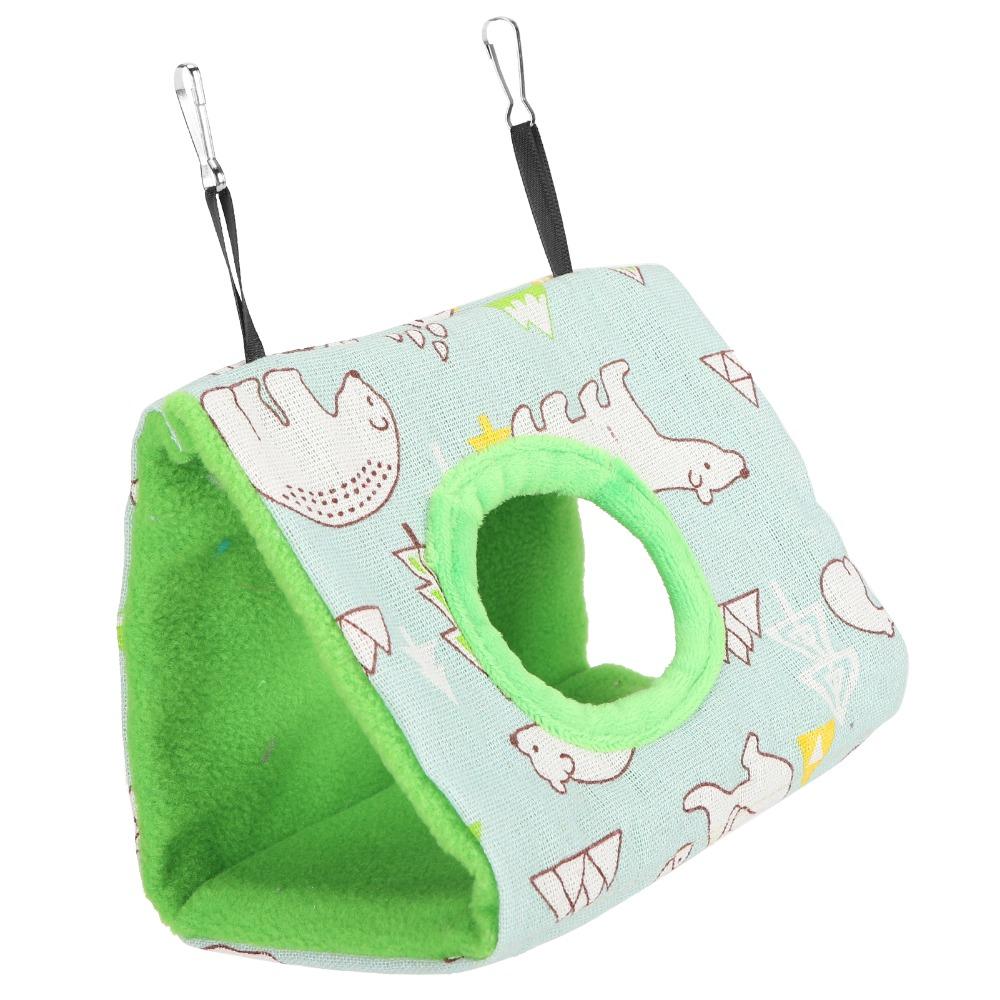 Plush Fluffy Bird Nest House Soft Flannelette Fabric Sleeping Bed Hanging Hammock Bed For Hamster