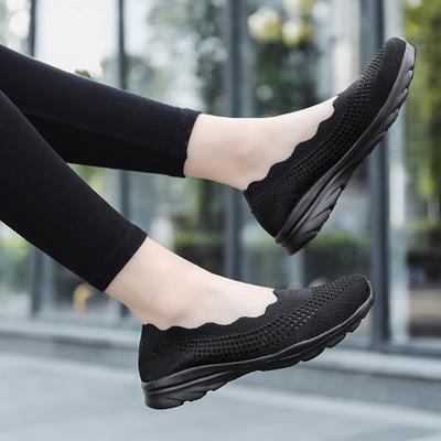 2025 Nuove Scarpe da Donna Slip On da Viaggio con Suola Morbida e Confortevoli, Traspiranti in Rete, Scarpe a Bocca Bassa, Tinta Unita, Scarpe Sportive Casual