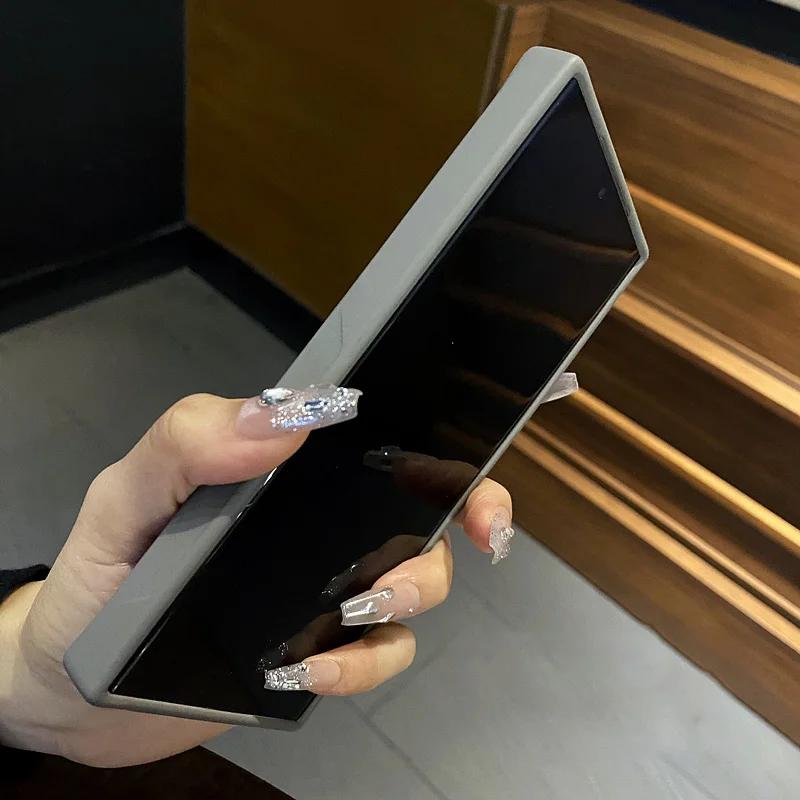 Faltbarer Ständer Halterung Magnetische Kabellose Ladehülle Für Samsung S23 S24 S25 S26 Ultra Plus Matt Durchscheinend Stoßfest Bumper Abdeckung