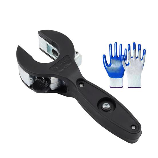 Yousheng Ratcheting Pipe Cutter Tool One-Hand Fast Pipe Cutting Tool for Cutting 5/16-1-1/8 Inch Stainless Steel Copper Aluminium PVC Tubes