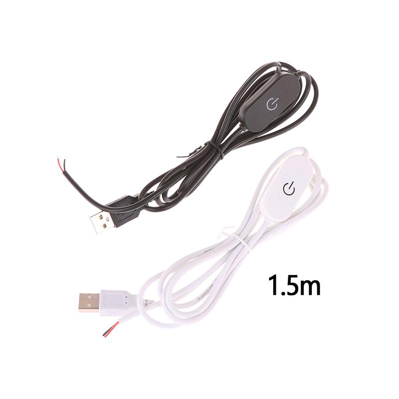 2A 5V Usb Touch Dimming Switch Cable 1.5M Usb 2.0A To 2 Wire Output 5-100% Dimmer Controller