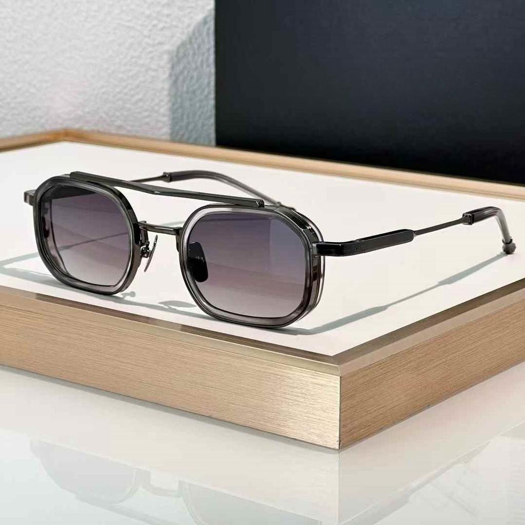 Heavy Metal Fashion Trend Vintage Luxury Sunglasses ANTHONY Alloy Acetate Frame UV400 Retro Square Design Unisex A+ Top Quality