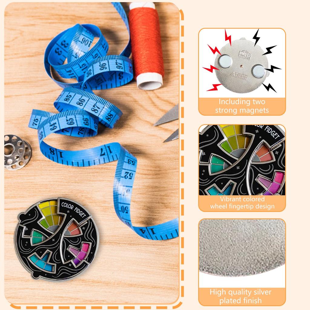 Color Wheel Magnetic Plate For Fixed Surface Such As Magnetic Board Or Sewing Circle