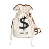 The same canvas bundle bag new trendy 2025 portable storage drawstring single shoulder double shoulder bucket bag fashion