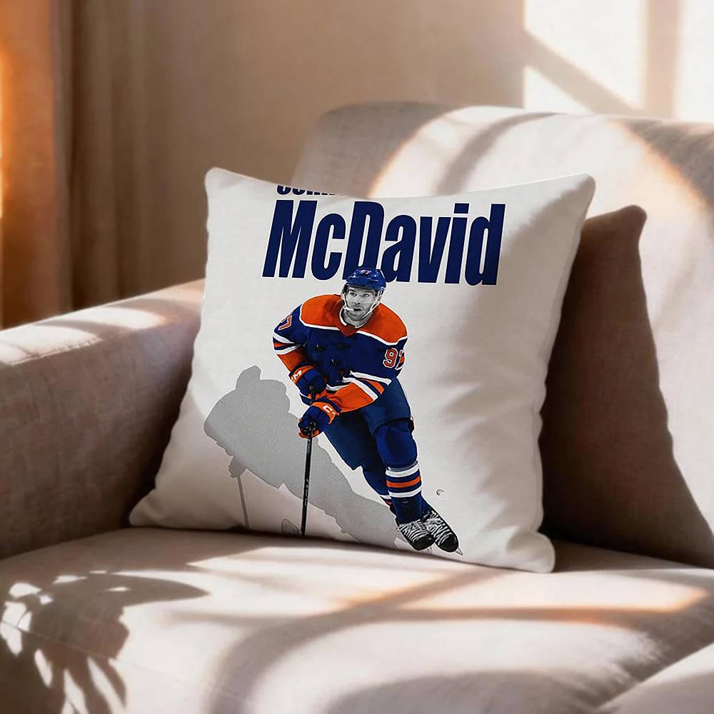 Ice HockeyConnor MMcDavid Pillow Case Pattern Printed Pillowcase For Living Room Sofa Cushion Cover