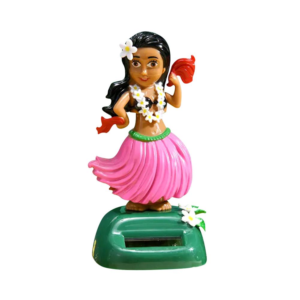Solar Dashboard Hawaii Dancing Girl Car Dashboard Decorations Dancing Figure Toy Hawaiian HulaShaking Head Dancer Ornaments