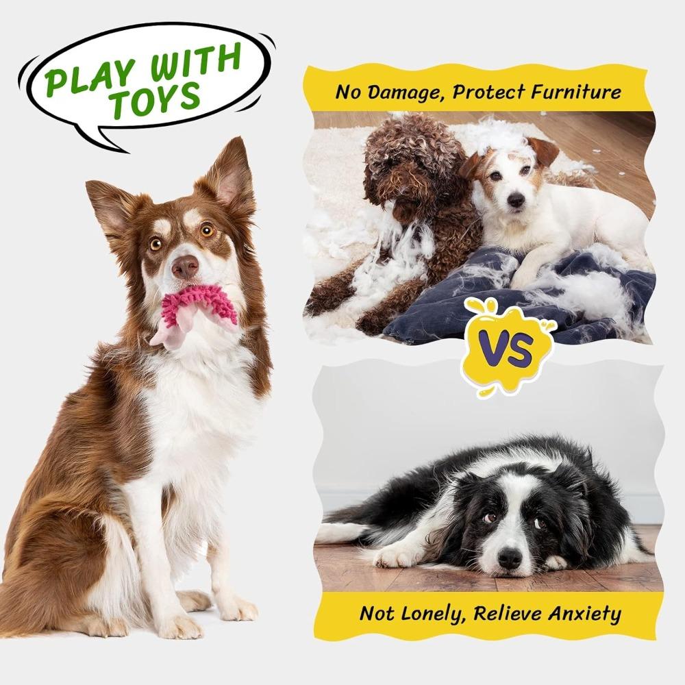 Dog Plush Sound Toy Chewing Molar Teeth Training Plaything Creaking Interactive Dog Toys Cotton Sound Puppy Toy Pet Supplies