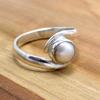 Pearl 925 Sterling Silver  Ring, Natural Pearl Gemstone Handamde Ring Jewelry