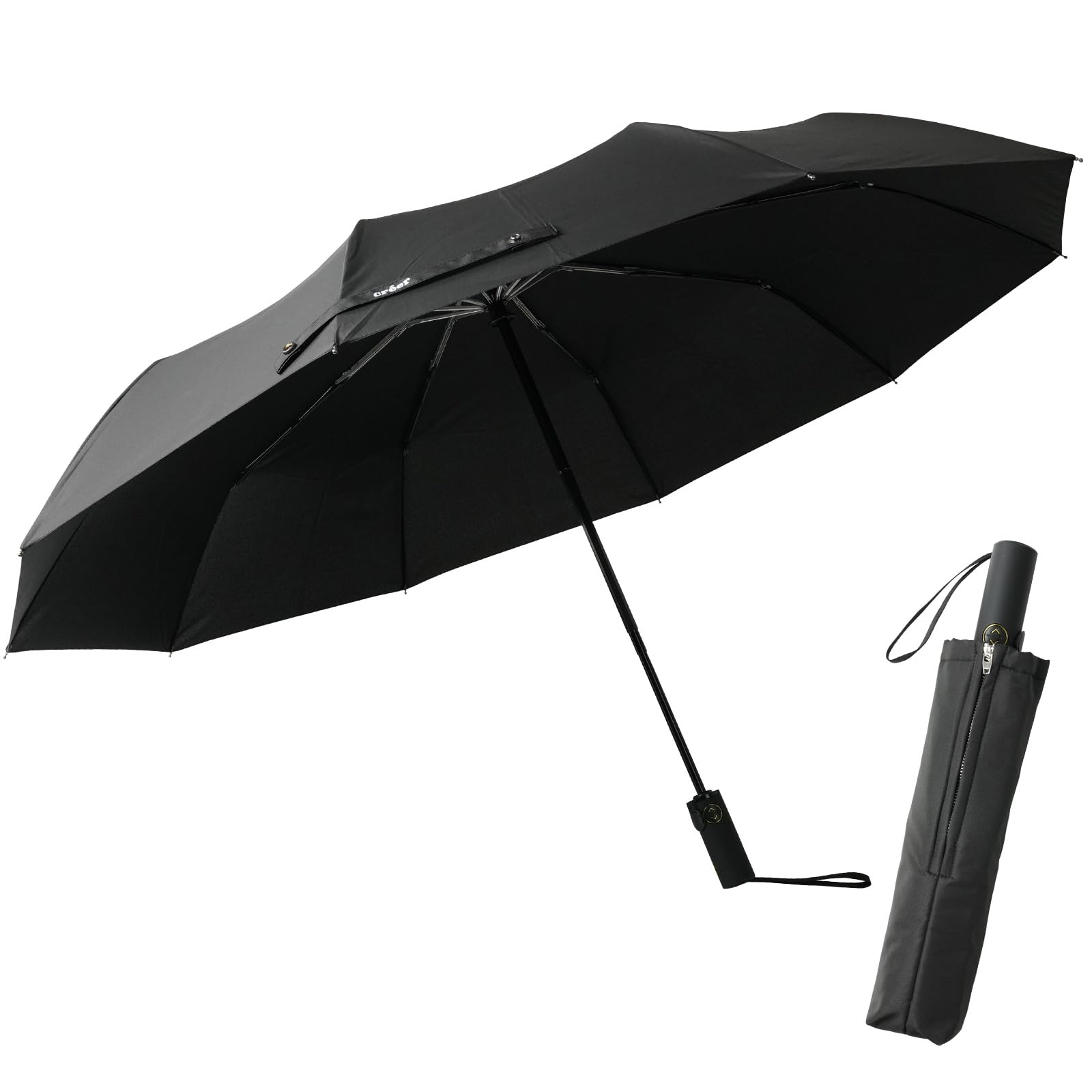 

atRise Folding Reverse Folding Regular Microfiber Folding Automatic Umbrella, Men s [Lightweight/Automatic Open/Close] Type, Type, Umbrella, Compact, чорний