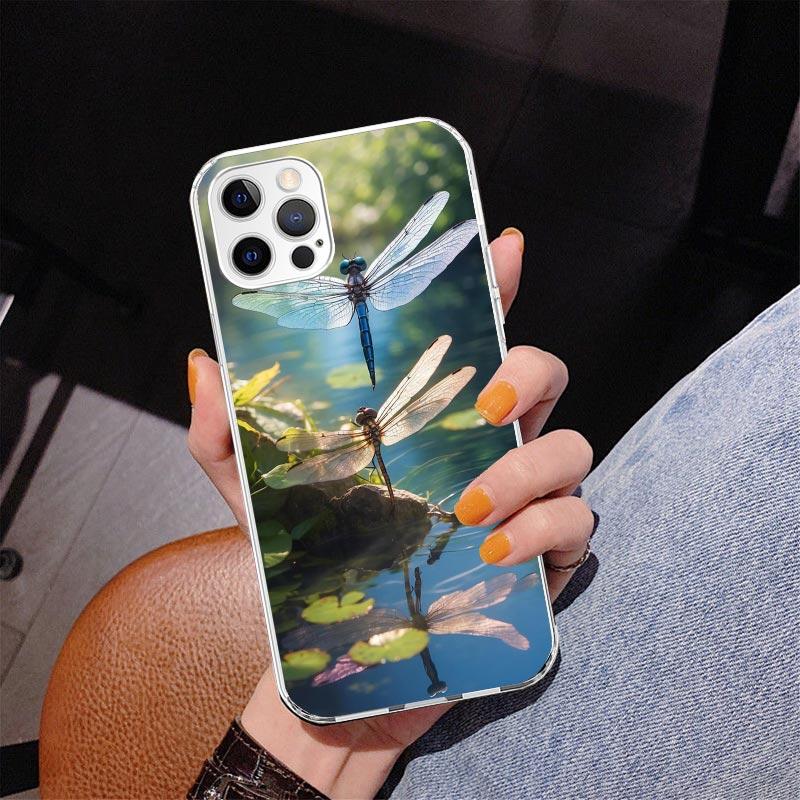Beautiful Dragonfly Enthusiasts Phone Case For iPhone 17 Air 16 Pro Max 16E 15 + 14 Plus 11 12 13 Mini 7 8 SE Gift Print Cover F