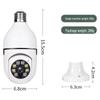 E27 Smart Bulb Camera: 3MP Wireless HD with 5G Dual-band, Panoramic View, and Smart Alarm.
