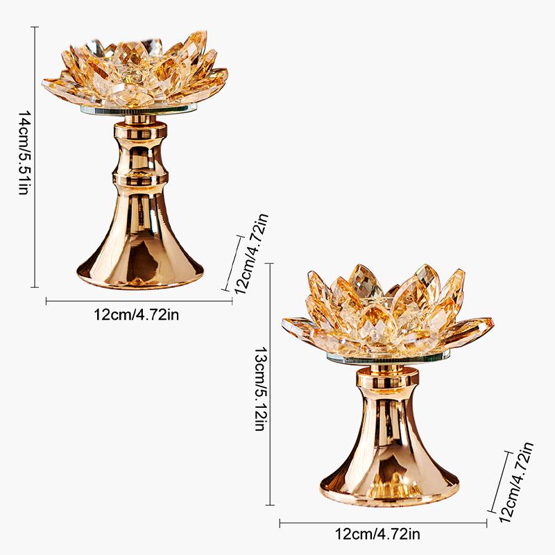 1 Stück Kerzenständer Jubiläum Kerzenhalter Festival Lotusform Tischplatte Heimdeko Wohnzimmer Kerzenständer Elegant