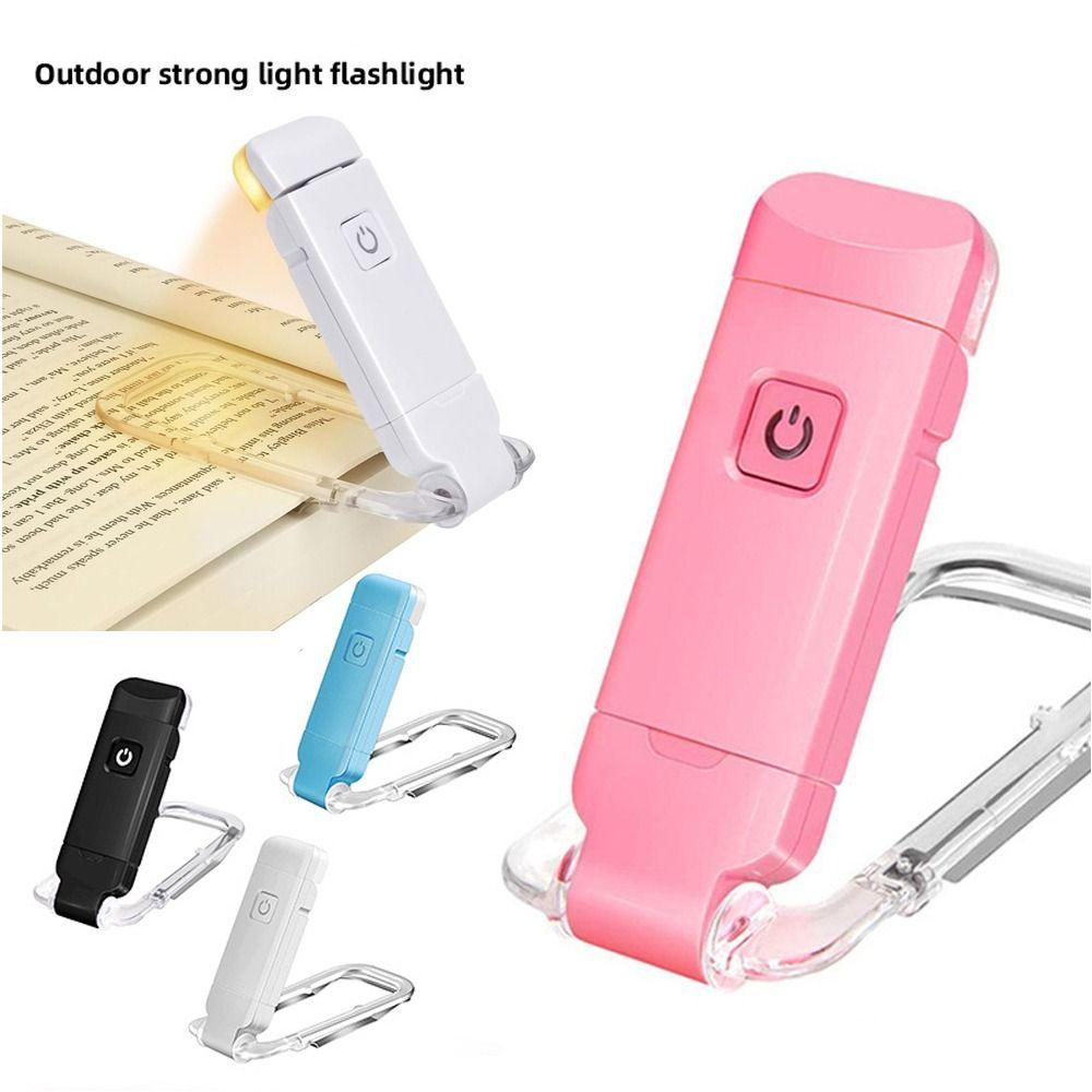 USB Rechargeable Book Reading Light 3 Light Colors Night Lamp New Night Light Clip