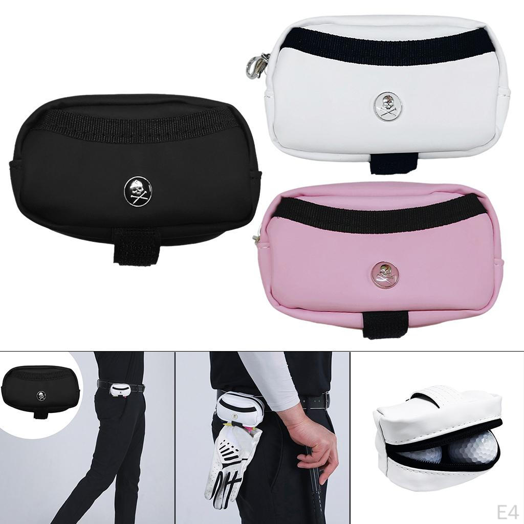 Golf Ball Carry Bag Portable for 2 3 Tees Mini Lightweight Pouch Holder