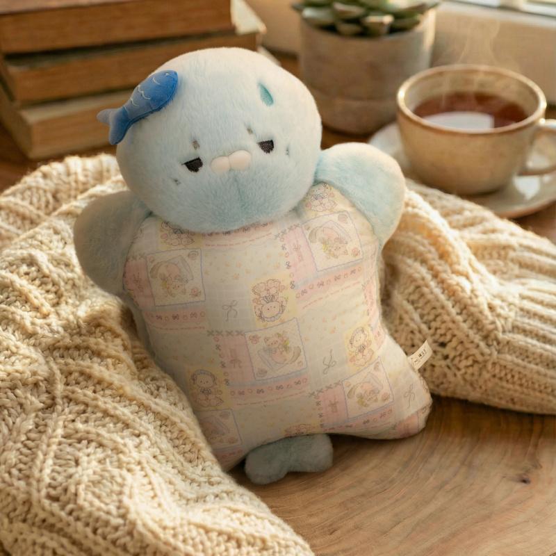 

50cm Cute Animals Throw Pillow Gentle Soft Soothing Dog Cat Seal Stuffed Toy Sleep Companion Doll for Sofa Room Decor 50cm