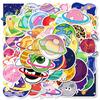 50 Creative Planet Stickers DIY Children's Room Water Cup Skateboard Decoration Without Repeating Stickers