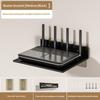 WiFi Router Shelf Wall Mounted No Drill Durable Stainless Steel Rack for Makeup Cosmetic Storage Bathroom