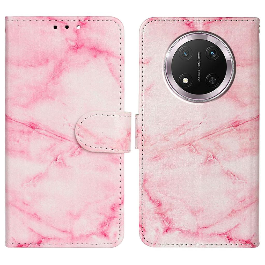 Stand Case for Honor X9c 5G/Magic7 Lite 5G/X60 Pro 5G Cover Marble Painted Leather Wallet Phone Shell