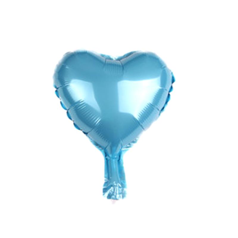 50Pcs 10Inch Heart Love Aluminum Foil Balloon Baby Shower Child Birthday Party Wedding Decor Supplies Air Balloons Globos