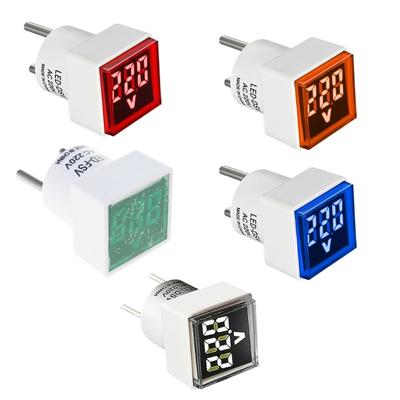 LED Display  220V/230V Voltage Meter Square Tester Digital Voltage Meter for Accurate Voltage Monitoring 50 To 500V