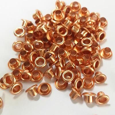 Round Copper Metal Eyelets for Shoes and Tarpaulin Perforation.