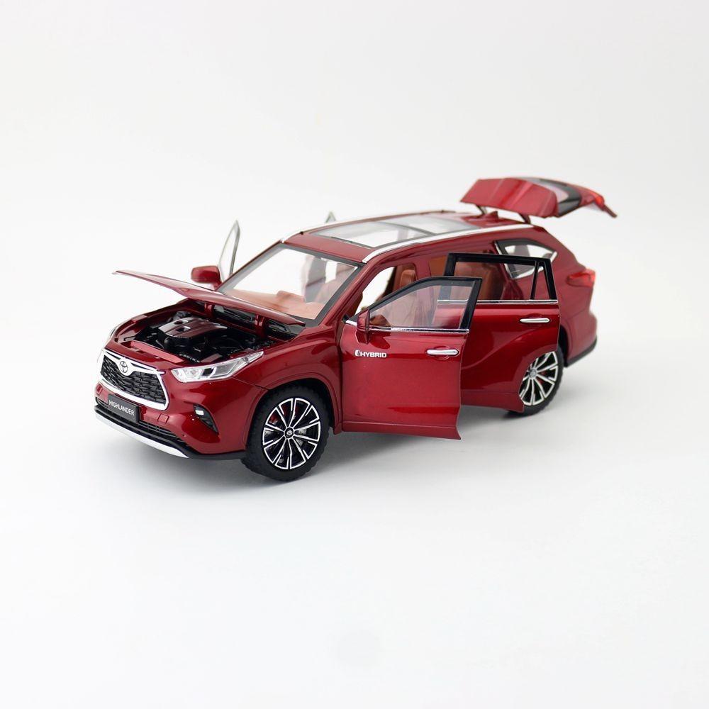 Toyota Alloy Highlander Car Model Toy For Kids With Acousto Design Optic