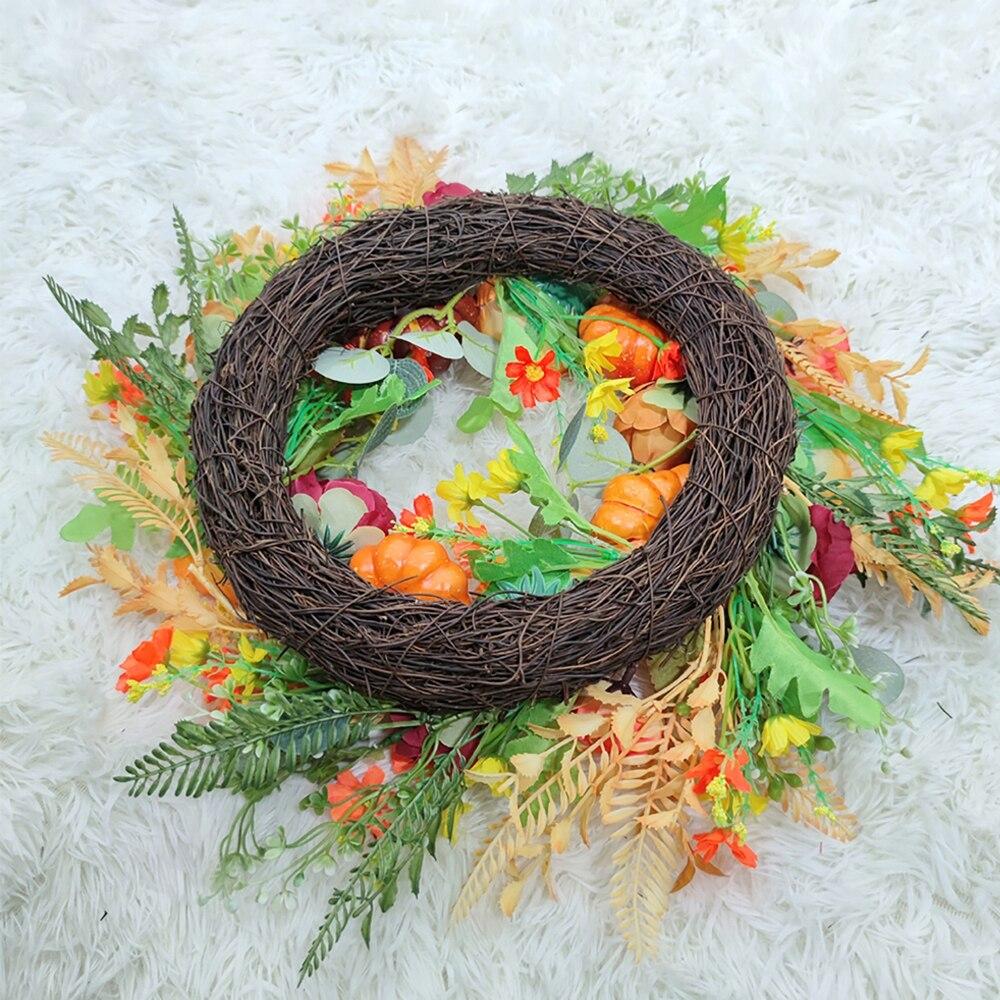 Fall Peony And Pumpkin Wreath Year Round Wreath Festival Celebration Artificial Fall Wreath Autumn Front Door Wreath