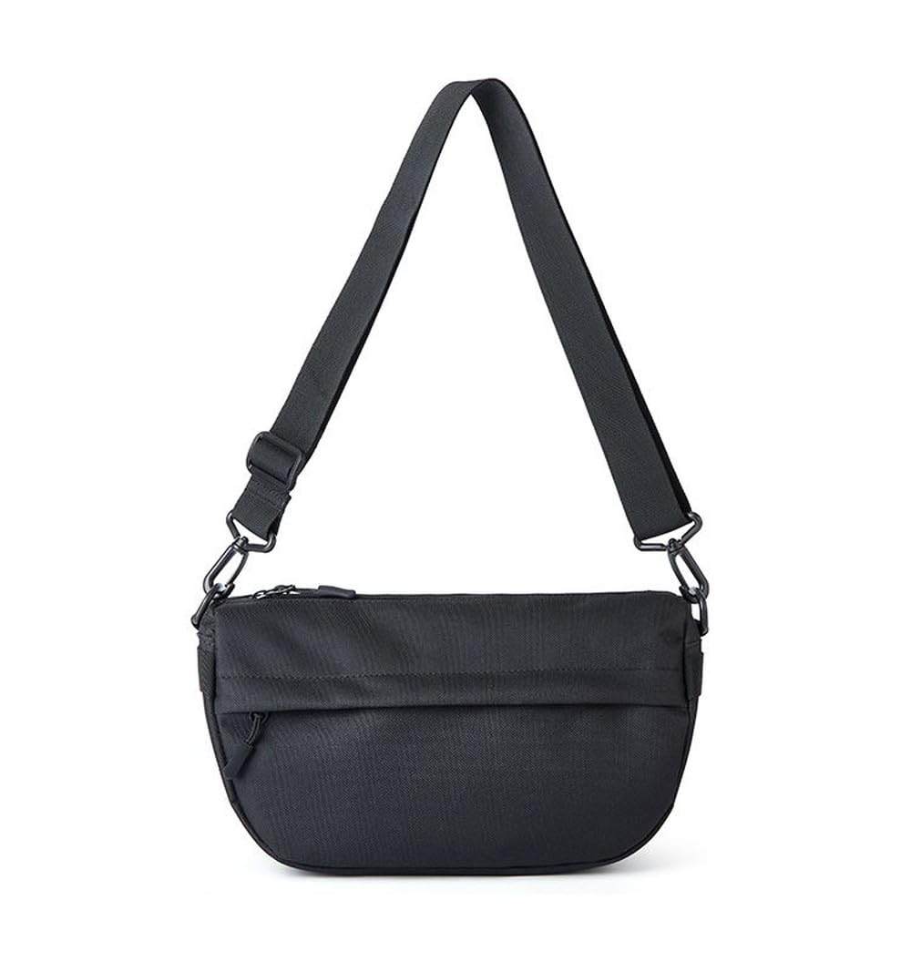 Сумка через плечо Beatus Rough-Weight, Идеальный размер, Компактная, для мужчин и женщин (черный)