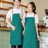 Waterproof Canvas Apron for Barista or Dessert Shop - Custom Logo Option