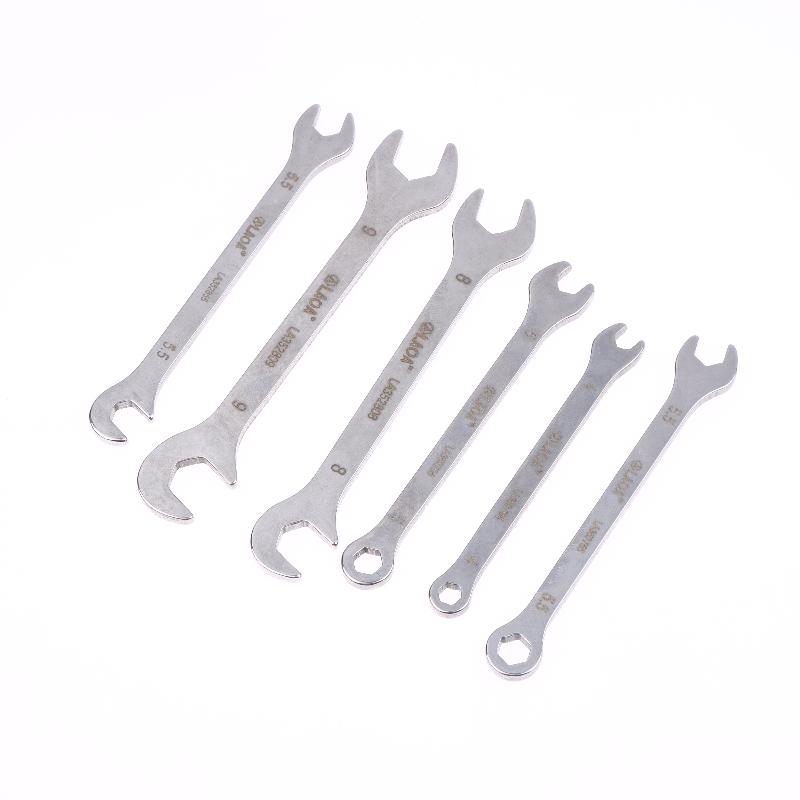 Mini Thin Double Open-end Wrench Stainless Steel Dual-purpose Wrench 5 To 11 Mm Available Mini Dual-purpose Wrench Set
