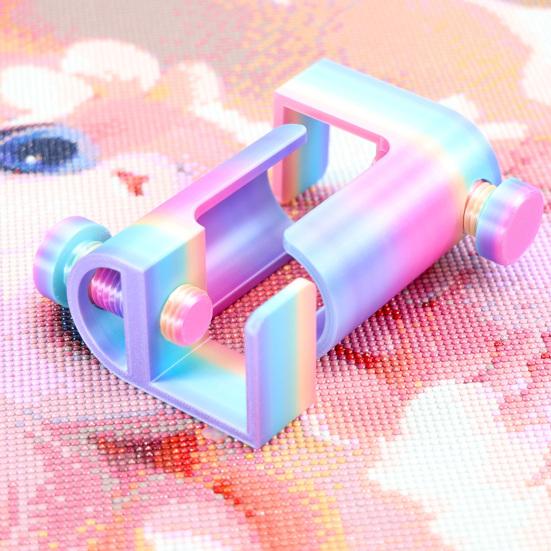 Anti Slip Canvas Roller Rhinestone Painting Holder, Adjustable Table Clamp & for Art Accessories Canvas, DIY Tools Tool