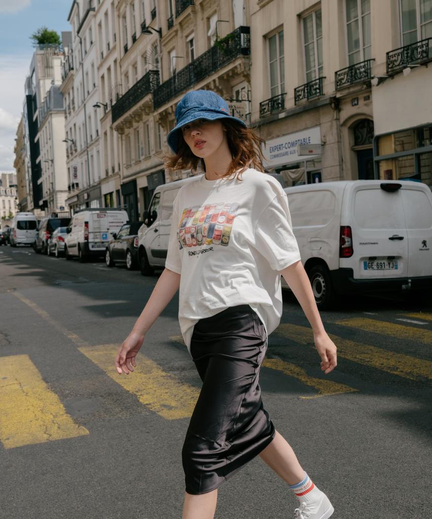 ROND&DÉMARRER [Unisex] Natural Vintage Casual Denim Bucket Hat