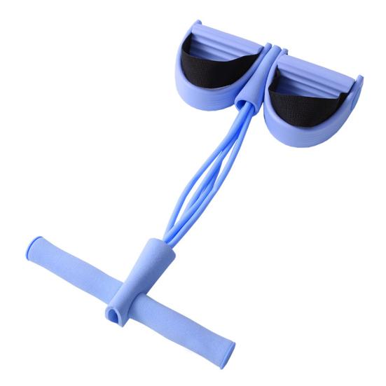 Multifunction 4/6-Tube Pedal Puller Resistance Band with Handle Elastic Yoga Sit-up Pull Rope Men Women Pedal Tensioner Exerciser Workout Equipment