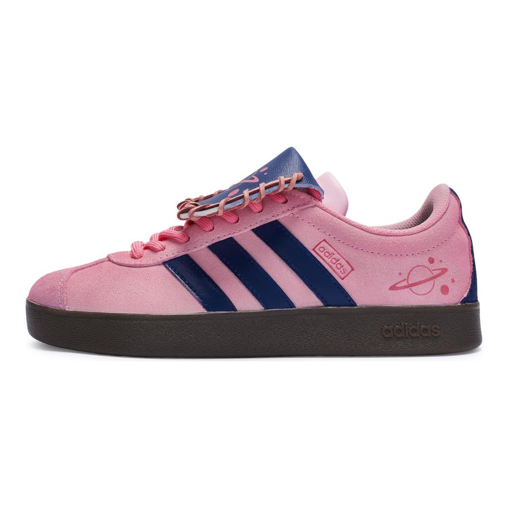 Adidas Neo Vl Court 811 Manufacturing, Peach Saturn Low top Skateboard Shoes Unisex Pink Blue HQ1802(Team80-)