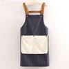 Verdickte Haushaltskochschürze Wasserdicht Ölfest Kaffee Latzschürze Abnehmbares Handtuch Küchenzubehör