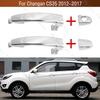 Car Outer Front Rear Left Side Chrome Door Handle Exterior Door Handles For Changan CS35 2012 2013 2014 2015 2016 2017